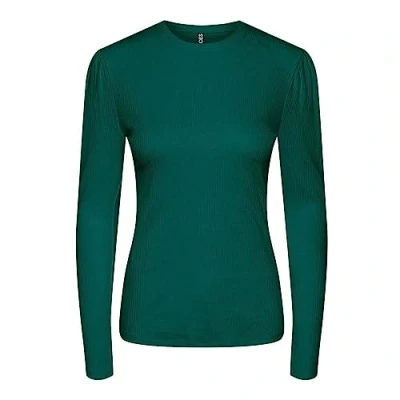 Abbildung von Pieces Pcruka PUFF Langarmshirt, Damen, Größe: Large, Trekking green