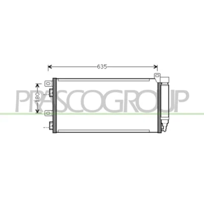 Abbildung von PRASCO MN304C001 Klimakondensator mit Trockner 15 13 Aluminium 605 MINI: Schrägheck, Cabrio