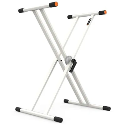 Abbildung von Audibax Onyx 130 Plus Blanco Soporte Tijera Premium Profesional Teclado (Yamaha, Casio, Roland, Korg )