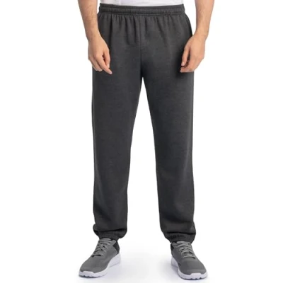 Abbildung von Fruit of the Loom Herren Eversoft Fleece Sweatpants Trainingshose, Schwarz meliert, Groß