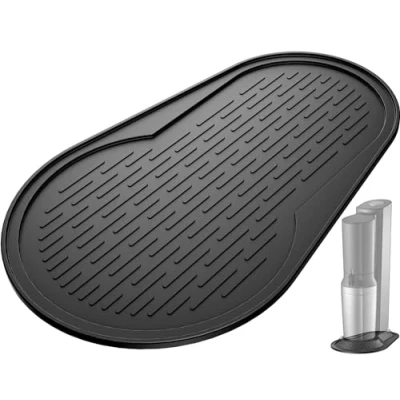 Abbildung von Aissom Exklusives Silikonmatte kompatibel mit Sodastream Crystal3.0, perfektes Abtropfmatte Silikon, rutschfest, Stabil, Tropfmatte, Zubehör für (Für Crystal 3.0)