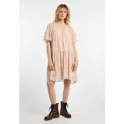 Abbildung von Dreimaster Kleid Damen Rosa Mehrfarbig