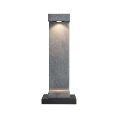 Abbildung von Paulmann LED Pollerleuchte &quot;Concrea IP65 616mm 3000K 6,8W 200lm 230V schwarzer Sandstein Beton&quot;, 1 flammig