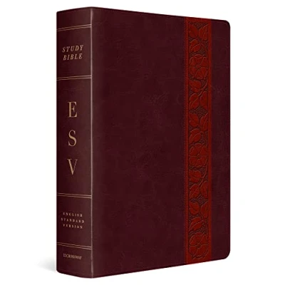 Abbildung von Study Bible ESV Large Print Trellis Design: English Standard Version Mahogany Trutone Design