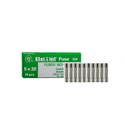 Abbildung von 10er Päckchen Keramik Sicherungen 2A träge 5x20mm