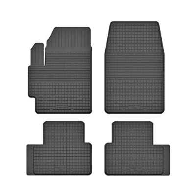 Abbildung von Gummimatten Fußmatten 1.5 cm Rand kompatibel mit Mitsubishi COLT VII (Bj. ab 2008) ideal angepasst 4 Teile EIN Set