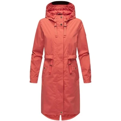 Abbildung von Navahoo Regenjacke / wasserabweisende Jacke, Damen, Größe: Small, Coral red