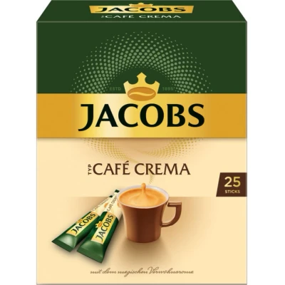 Abbildung von Jacobs löslicher Kaffee Typ Café Crema, 25 Instant Sticks