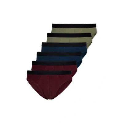 Abbildung von Snocks Herrenslips Slip, Herren, Größe: XL, Mix rot/olive/blau