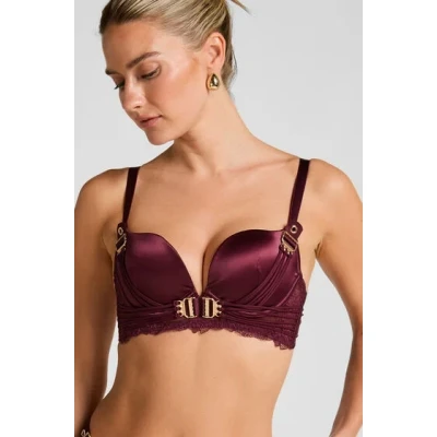 Abbildung von Hunkemöller Avela Padded Longline Bügel BH, Damen, Größe: 85E, Red