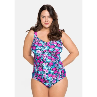 Abbildung von Sheego Bikinitop blaupink, Damen, Größe: 40xE, Blau pink
