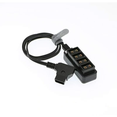 Abbildung von Uonecn D tap Stecker 4 Port Buchse auf B Typ männlich Stromkabel for ARRI RED Cameras TILTA Steadicam IDX Akku KFZ Adapter.