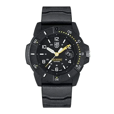 Abbildung von Luminox Navy Seal XS.3601 Herrenuhr 45mm Taucheruhr in Schwarz mit Datumsanzeige 200m wasserdicht Saphirglas