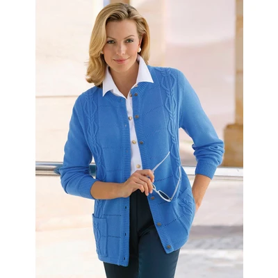 Abbildung von Classic Basics Ajourstrickjacke
