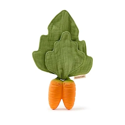 Abbildung von Oli &amp; Carol Mini Doudou Beißring Baby Karotten, Orange, Cathy the Carrot