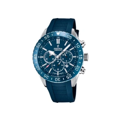 Abbildung von Festina Chronograph F20515/1, Armbanduhr, Quarzuhr, Herrenuhr, Stoppfunktion, bis 10 bar wasserdicht