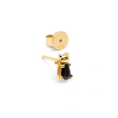 Abbildung von Singularu Pendiente CAT Plata Einzelner Ohrring, Damen, Größe: One Size, Color dorado