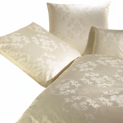 Abbildung von Curt Bauer Bettwäsche &quot;Josephine in Mako Brokat Damast Qualität, 100% Baumwolle, Bett und Kopfkissenbezug mit Reißverschluss, Satin seidigem Glanz, kühlende Sommerbettwäsche, ganzjährig einsetzbar&quot;, (2 tlg.)