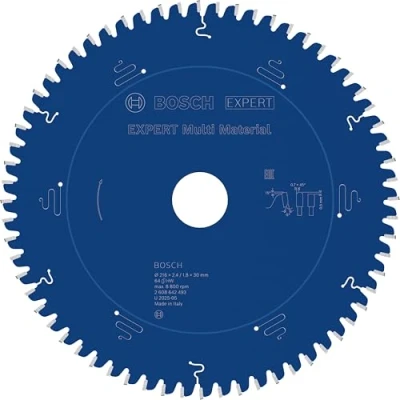 Abbildung von Bosch Professional 1x Kreissägeblatt Expert for Multi Material (für Multimaterial, Sägeblatt Ø 216 x 30 2,4 mm, 64 Zähne, Zubehör Kreissäge)