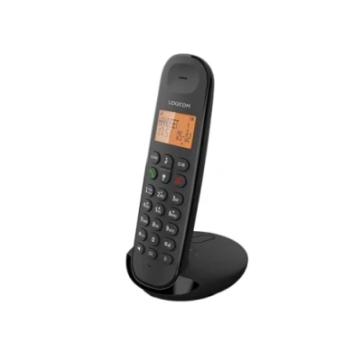 Abbildung von Logicom Iloa 155T Schnurloses Festnetztelefon mit Anrufbeantworter Solo analoge und DECT Telefone Schwarz