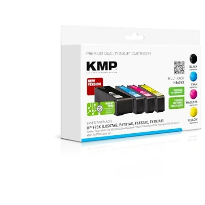Abbildung von KMP Druckerpatronen H165VX schwarz, cyan, magenta, gelb kompatibel zu HP 973X (L0S07AE, F6T81AE, F6T82AE, F6T83AE), 4er