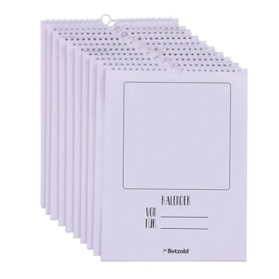 Abbildung von Betzold Kalender zum Selbstbasteln Bastel Kinder Kreativ Blanko Wandkalender, immerwährend