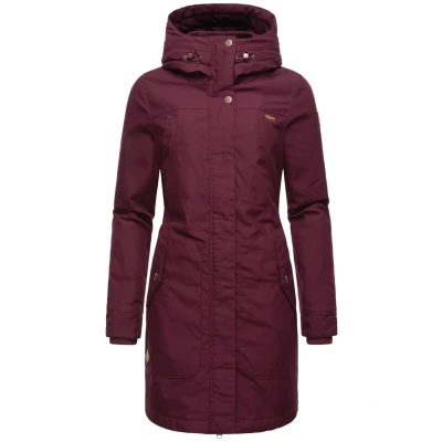 Abbildung von Ragwear Jannisa Wintermantel, Damen, Größe: XS, Wine red