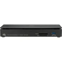 Abbildung von OWC Thunderbolt Pro Dock mit 10 Anschlüssen, 85 W Ladeleistung, Dual 40 Gb/s (USB C), USB C und (3) Typ A 10Gb/s, DisplayPort, 10GbE, CFexpress, SD