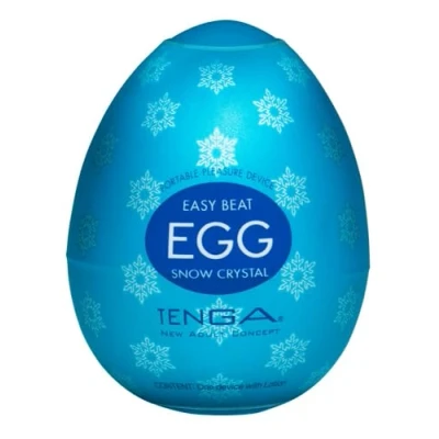 Abbildung von Masturbator „Egg Snow Crystal“ mit intensiver Kristall Stimulationsstruktur