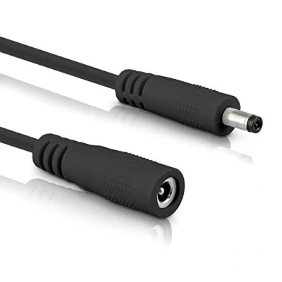 Abbildung von InLine DC Verlängerungskabel, Universal Netzteil Verlängerungskabel für LED Streifen, Überwachungskameras, Drucker, Router, Switches uvm., Stecker/Buchse 4,0 x 1,7mm, schwarz, 2m