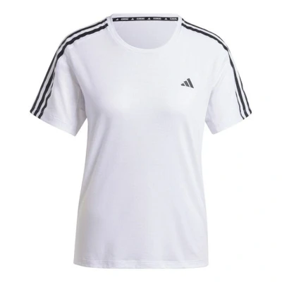 Abbildung von Adidas Own The Run E 3 Streifen T Shirt Damen Gr. L Weiß für Lauftraining