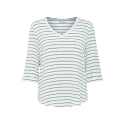 Abbildung von Fransa Langarmshirt, Damen, Größe: Large, Endless sky mix