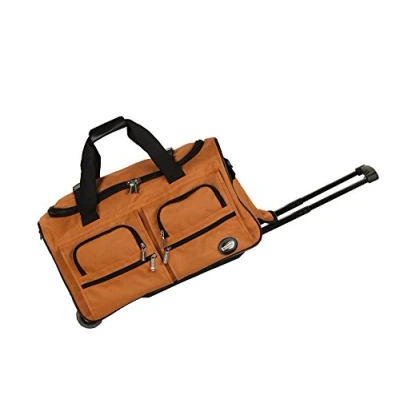 Abbildung von Rockland Rolling Duffel Bag Bag, Einheitsgröße, Reisetasche mit Rollen, Orange, 56 cm, Rollen