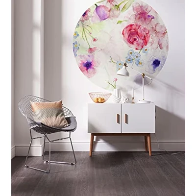 Abbildung von Komar Fototapete &quot;Floret&quot;, 125x125 cm (Breite x Höhe), rund und selbstklebend