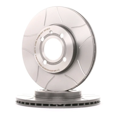 Abbildung von BREMBO MAX LINE 09.5166.75 Bremsscheibe 256 20 4 innenbelüftet, geschlitzt beschichtet mit Schrauben VOLKSWAGEN: Passat B3/B4 Variant, Corrado