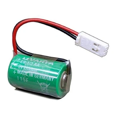 Abbildung von Lithium 3V Batterie CR1/2AA mit AMP BUCHSE 928205 2P kompatibel Siemens 575332TA