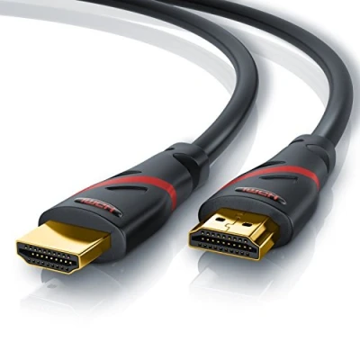 Abbildung von CSL 4k HDMI Kabel 2.0 12,5m Ultra HD @ 60Hz High Speed with Ethernet Full 3D ARC CEC HDCP HDR 18 Gbit s TV Blu ray PS5 Xbox Series X Switch schwarz 12,5 Meter