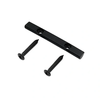Abbildung von Musiclily Pro 43mm Messing Bass Saitenniederhalter String Retainer Bar für 4 Saiter E Bass, Schwarz