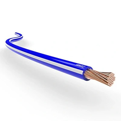 Abbildung von Kfz Litze FLRy 0,75mm² 1mm² 1,5mm² Längen 5m oder 10m Auswahl: (5m Meter 1 mm² blau/weiß)