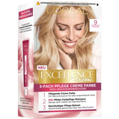 Abbildung von L&#039;Or&eacute;al Paris Excellence Creme 9 Hellblond Coloration 1Stk