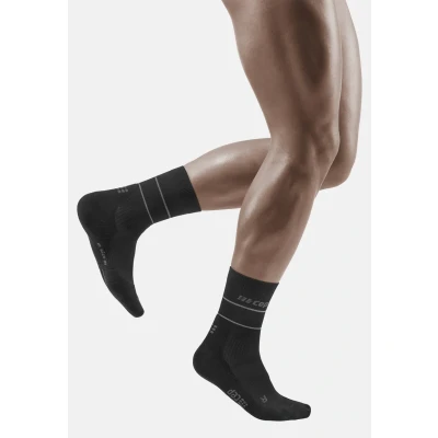 Abbildung von CEP Reflective MID CUT Sportsocken, Herren, Größe: Medium, Schwarz