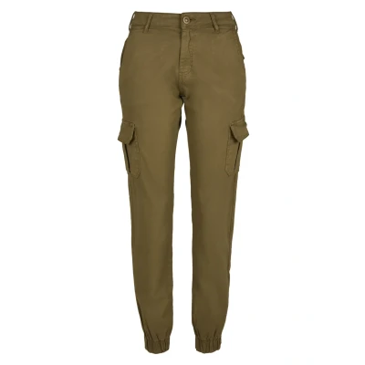 Abbildung von Urban Classics HIGH Waist Cargohose, Damen, Größe: 26, Summerolive