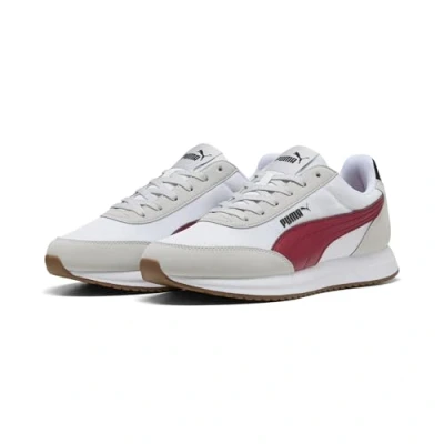 Abbildung von Puma R78 Lightwind Sneakers Unisex Schuhe Mit Colorful Cool Light Gray/Dark Crimson/White Größe: 41