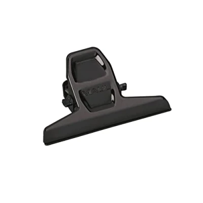 Abbildung von MAUL Papierklemmer MAULpro aus Metall Moderner Klemmer mit breitem Verschlussclip 5,5 cm und Klemmweite 1,2 Gadget für Haushalt, Küche Büro geeignet DIY Projekte Schwarz