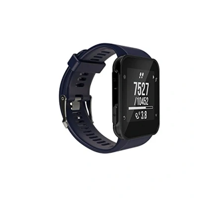 Abbildung von INF Armband Kompatibel mit Garmin Forerunner35 /Forerunner 30 Silikon Marineblau