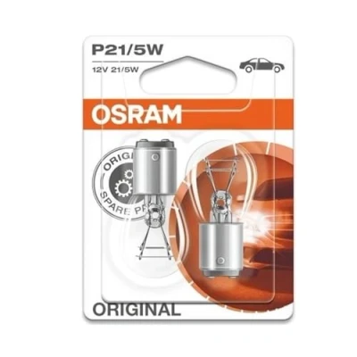 Abbildung von OSRAM ORIGINAL LINE 7528 02B Glühlampe, Blinkleuchte 12 21/5 P21/5W FORD: FIESTA 6, Transit Courier Kombi, Fusion HYUNDAI: Sonata VII, Tucson