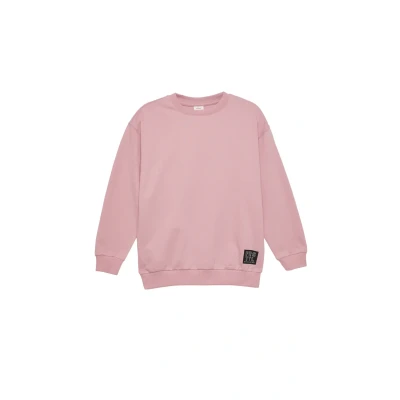 Abbildung von s.Oliver MIT BÜNDCHEN UND Logopatch Sweatshirt für Kinder, Größe: 146/152, Zartrosa