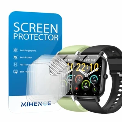 Abbildung von MIHENCE Schutzfolie Kompatibel für Nerunsa 1.85&#039;&#039; Smartwatch, TPU HD Displayschutzfolie P66B / P66D P66E P66DMB P66RD Smartwatch [ 6 Stück ]