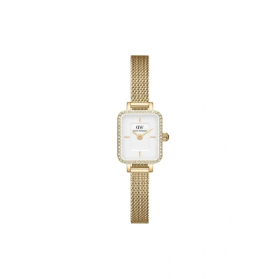 Abbildung von Daniel Wellington Quadro MINI Lumine Bezel Uhr, Damen, Größe: One Size, Gold