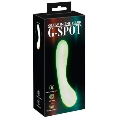 Abbildung von Vibrator „Glow in the dark G Spot“ leuchtet im Dunkeln